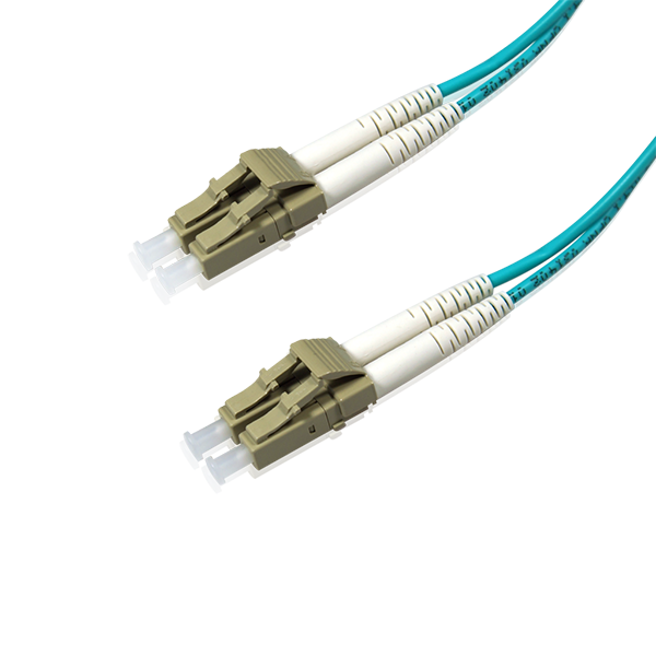 H1084-01M-2-AQ - Duplex Multimode Fiber Optic Cable - LC/LC, OM3, 10Gig, Aqua - KABOE ENTERPRISE CO .,LTD.