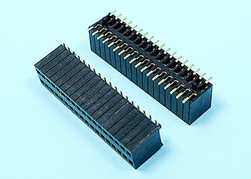 LPCB127FTG X- 6.7-2xXX-P - 1.27mm Female Pin Header H:5.8 W:5.1 SMT Type  Dual Row With Pegs - LAI HENG TECHNOLOGY LTD.